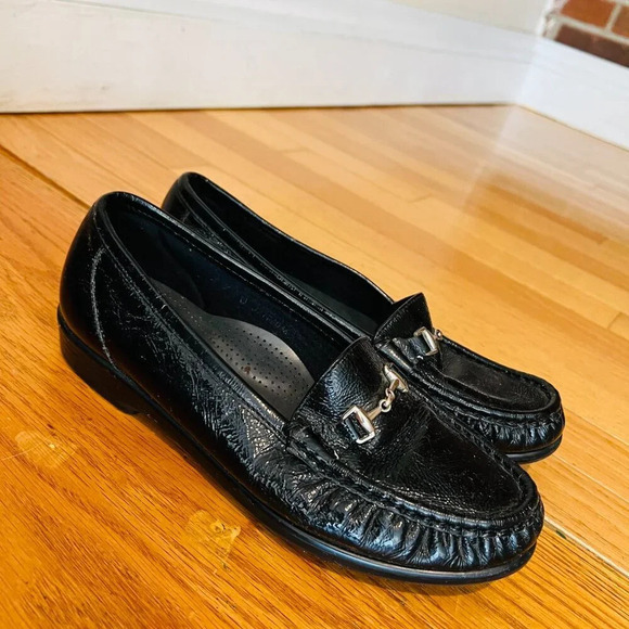 SAS Metro Horsebit Loafers Shoes Women's Size 7 Black Patent Leather - Picture 8 of 16